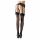 Cottelli - Stripe Backed Stockings with High Heel Seam (Black) - 7