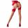 Cottelli - Striped Back Seam Stockings (Nude-Red)  - 4