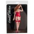 Cottelli - Striped Back Seam Stockings (Nude-Red)  - 4