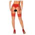 Obsessive - Lace Stockings (Red-Nude) - L/XL