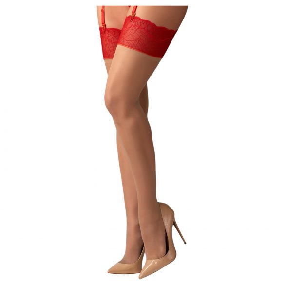 Obsessive Cupide Desir - lace thigh highs (red)