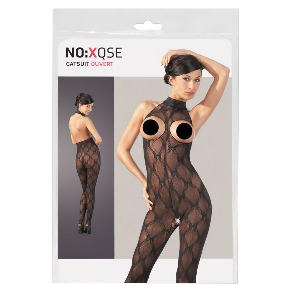 NO:XQSE - Open-Front Lace Bodysuit  - XL/XXL