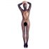 Mandy Mystery - Full Body Fishnet Bodysuit with Mask - Black (S-L) 