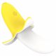 Lonely - Battery-Powered, Waterproof Banana Vibrator (Yellow-White) 