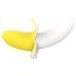 Lonely - Battery-Powered, Waterproof Banana Vibrator (Yellow-White) 