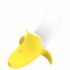 Lonely - Battery-Powered, Waterproof Banana Vibrator (Yellow-White) 