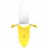 Lonely - Battery-Powered, Waterproof Banana Vibrator (Yellow-White) 