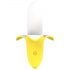 Lonely - rechargeable, waterproof, banana vibrator (yellow-white)