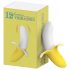 Lonely - Battery-Powered, Waterproof Banana Vibrator (Yellow-White) 