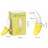 Lonely - Battery-Powered, Waterproof Banana Vibrator (Yellow-White) 