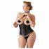 Cottelli Plus Size - Satin Corset (Black)  - 3XL