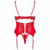 Obsessive Amor Cherris - lace set with garter belt (red)