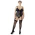 Cottelli Plus Size - Adjustable Garter Top (Black) 