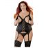 Cottelli Plus Size - Adjustable Garter Top (Black) 