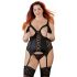 Cottelli Plus Size - Adjustable Garter Top (Black) 