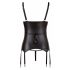 Cottelli Bondage - Glossy Lift-Up Top with Hand Restraints (Black) 