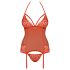 Obsessive 838-COR-3 - Halter-Neck Top with Thong (Red) 