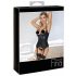 Abierta Fina - Uplift Top with Garter (Black) 