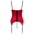 Cottelli - Lace Insert Bustier Set (Red)