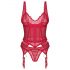 Obsessive Cupide Desir - Transparent Lace Top Set (Red)