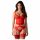 Obsessive Cupide Desir - Transparent Lace Top Set (Red) - L/XL