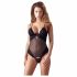 Cottelli - Velvet Adjustable Bodysuit (Black) 