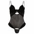 Cottelli - Velvet Adjustable Bodysuit (Black) 