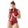 Cottelli Party - Zippered Sleeveless Shiny Bodysuit (Burgundy) 