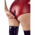 Cottelli Party - Zippered Sleeveless Shiny Bodysuit (Burgundy)  - XL