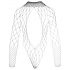 NO:XQSE - Long-Sleeve Mesh Bodysuit - Black (S-L) 