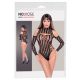 NO:XQSE - Long-Sleeve Fishnet Bodysuit - Black (S-L) 