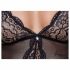 Cottelli - Suspender Lace Open Body (Black) - M