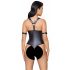 Cottelli Bondage - Shiny Ring Open Body (Black) - M