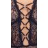 Cottelli Curves Plus Size - Sheer Patterned Bodysuit (Black) 