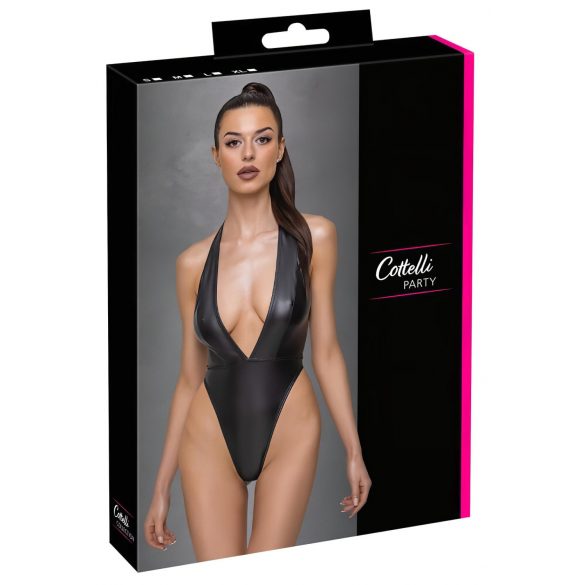 Cottelli Party – Deep Plunge Bodysuit (Black)