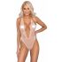 Kissable - Deep V-Neck Lace Bodysuit (Pink) 