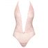 Kissable - Deep Neckline Lace Bodysuit (Pink) - L/XL