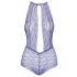 Kissable - Lace Bodysuit with Choker (Purple) 