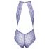 Kissable - Lace Bodysuit with Choker (Purple) 