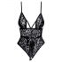 Kissable - lace bodysuit (black) - L/XL