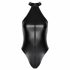 Noir - Glossy Halterneck Bodysuit (Black) 