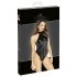 Noir - Glossy Halterneck Bodysuit (Black)  - M