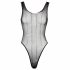 Fantasy by Cottelli - Rhinestone Mesh Bodysuit (Black) - S-L 