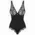 Obsessive Luvae - Sheer Top Bodysuit (Black) 