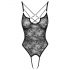 Cottelli - Transparent, Open Lace Body (Black)