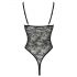 Cottelli - Transparent, Open Lace Body (Black)