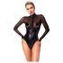 Noir - Glossy Sheer Bodysuit (Black)