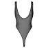 Noir - Transparent Bodysuit (Black)  - M