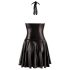 Noir - Layered Dress with Sheer Top and Neck Strap (Black) 