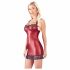 Cottelli - Shiny Mini Dress (Red) 